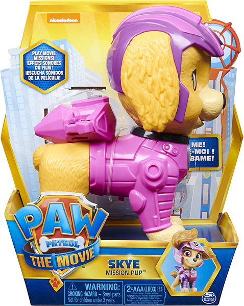 Figure Paw Patrol Interactive Puppies 15cm - Skye Packaging/box