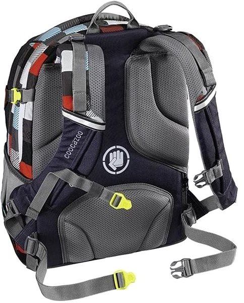 School Backpack School Backpack Coocazoo RayDay, Checkmate Blue Red Back page