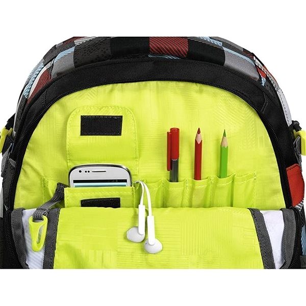 School Backpack School Backpack Coocazoo RayDay, Checkmate Blue Red Features/technology