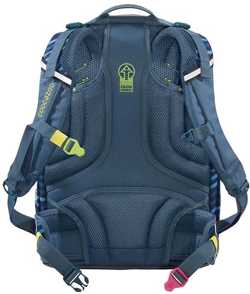 School Backpack School Backpack Coocazoo ScaleRale, Zebra Stripe Blue Back page