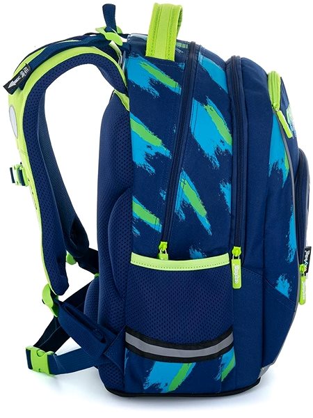 School Backpack Karton P+P - School backpack Oxy Style Mini Football, Blue Lateral view