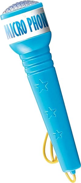 Mikrofon Teddies Karaoke-Mikrofon - blau Seitlicher Anblick