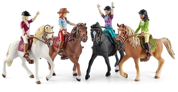 Figures Schleich Blonde Sofia with Movable Joints on Horseback Features/technology