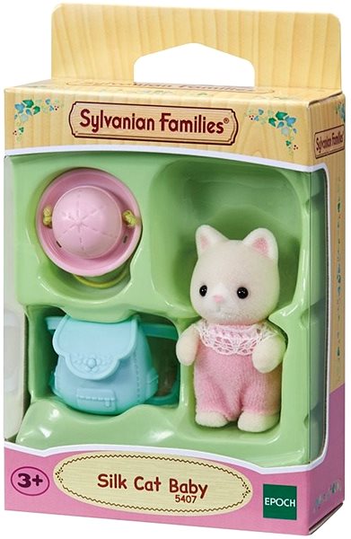 Figure Sylvanian Families Baby Silk Cat Packaging/box