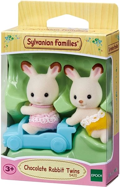 Figures Sylvanian Families Twins Chocolate Rabbits Screen