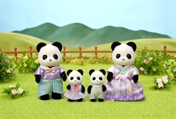 Figures Sylvanian Families Panda Family Lifestyle