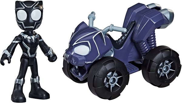 Figure Spidey and his Amazing Friends - Vehicle and Figure Black Panther Features/technology