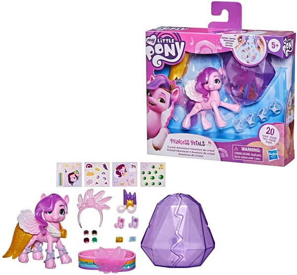 Figure My Little Pony Crystal Adventure with Ponies Package content