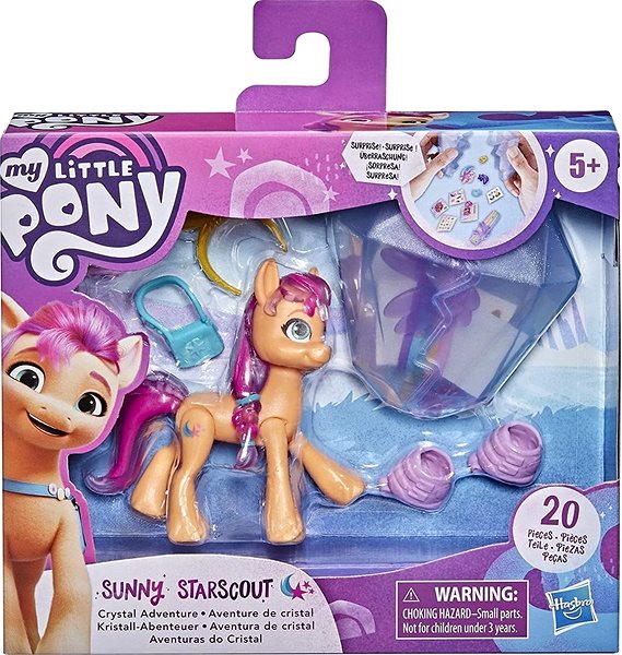 Figur My Little Pony Crystal Adventure mit Sunny Starscout Ponys Verpackung/Box