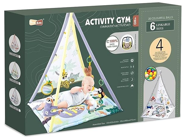 Tent for Children Tent Mat, with Music and Accessories, 85 x 85 x 112cm Packaging/box