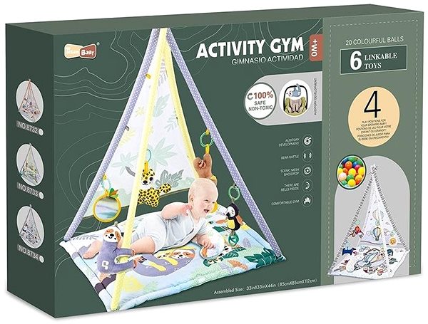 Tent for Children Tent Mat, with Music, Balls and Accessories, 85 x 85 x 112cm Packaging/box
