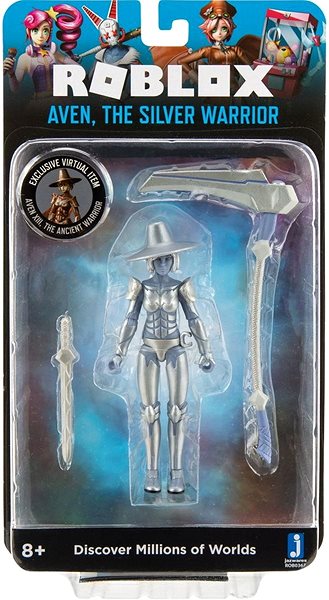 Figure Roblox Imagination (Aven, the Silver Warrior) W8 + Piece of Accessories Packaging/box