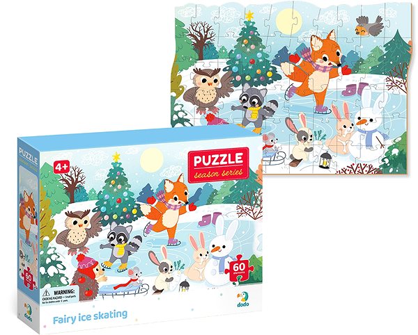 Puzzle Puzzle Seasons Fairy Tale Tale Skating 60 darab ...