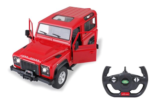 Távirányítós autó Land Rover Defender 1:14 piros 2,4GHz Lifestyle