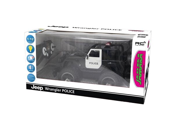 Távirányítós autó Jeep Wrangler Police 1:12 2,4GHz Csomagolás/doboz