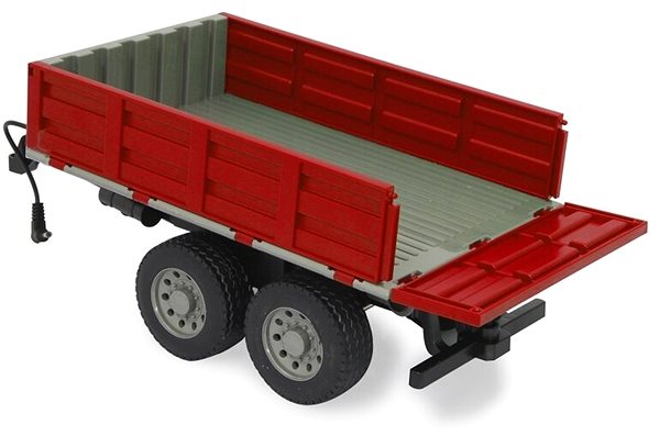 RC modell Pótkocsi piros RC traktorhoz 1:12 Jellemzők/technológia
