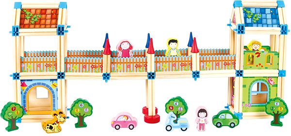 Building Set Bino Wooden Kit, Big Castle ...