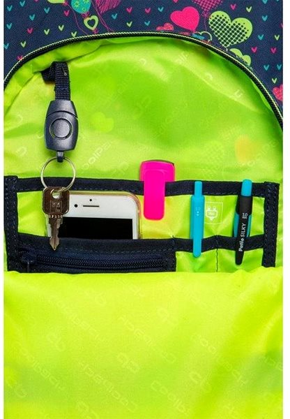 Školní batoh Školní batoh Basic plus Lime hearts Vlastnosti/technologie