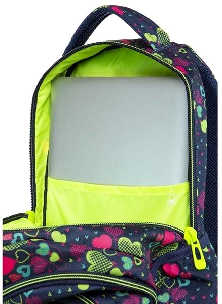 Školní batoh Školní batoh Basic plus Lime hearts Vlastnosti/technologie