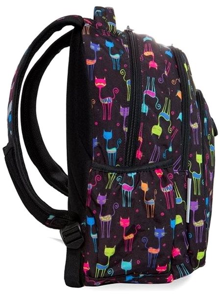 School Backpack School Backpack Strike Cats Side View