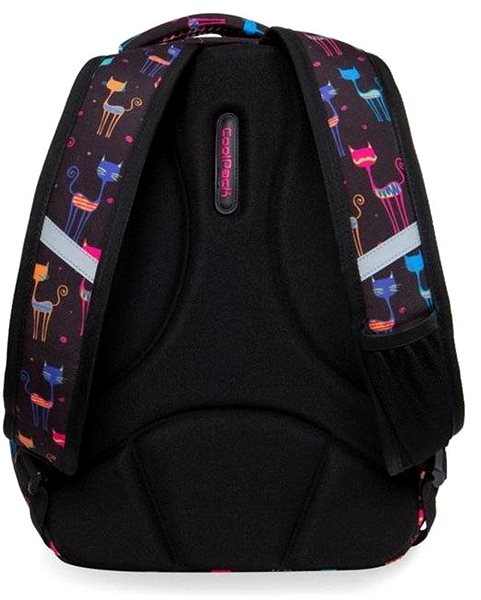 School Backpack School Backpack Strike Cats Back Side