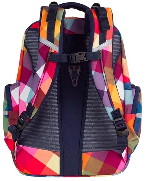School Backpack School Backpack Brick A531 Back Side