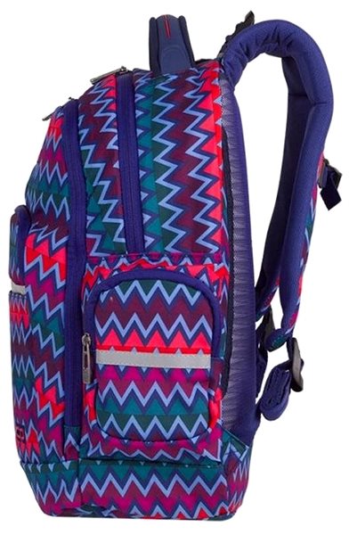 School Backpack COOLPACK Multicolour Brick A527 Side view