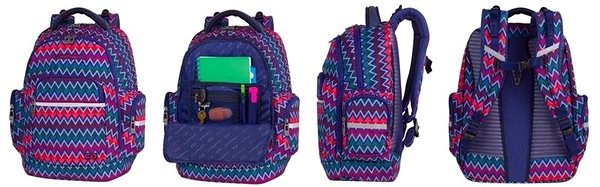 School Backpack COOLPACK Multicolour Brick A527 Lifestyle