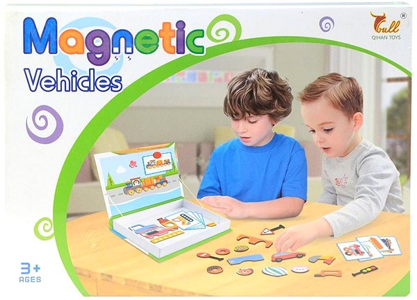 Puzzle Puzzle magnetické - dopravní prostředky, 4x26,5x19 cm ...