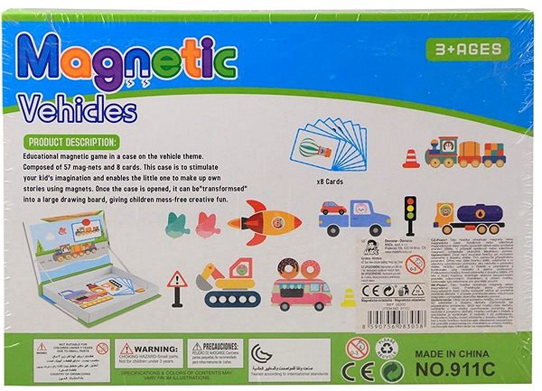 Puzzle Puzzle magnetické - dopravní prostředky, 4x26,5x19 cm ...