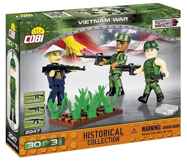 Építőjáték Cobi 2047 Vietnámi háború - figurák Csomagolás/doboz