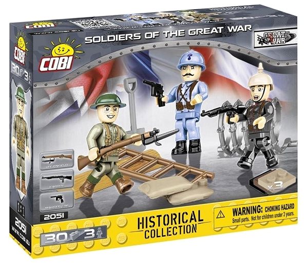 Építőjáték Cobi 2051 Első világháború - figurák Csomagolás/doboz