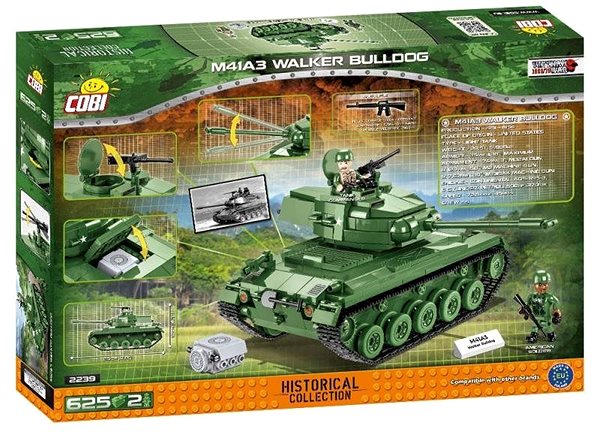 Building Set Cobi 2239 M41A3 Walker Bulldog Packaging/box