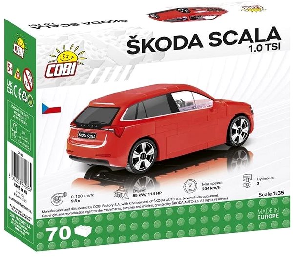 Building Set Cobi 24582 Skoda Scala Packaging/box