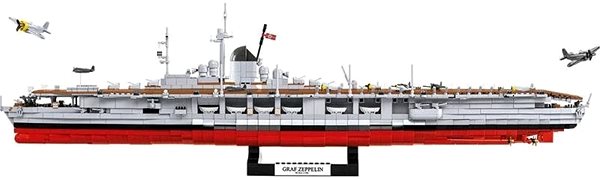 Építőjáték Cobi 4826 Graf Zeppelin Repülőgép-hordozó Oldalnézet