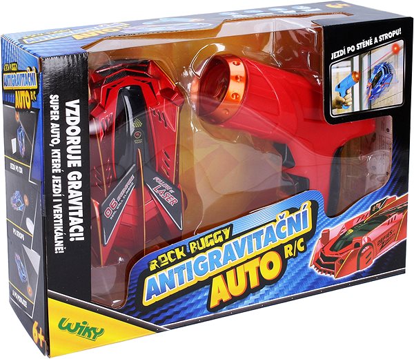 RC auto Rock Buggy Auto antigravitačné RC s laserom, 15 cm, červené Obal/škatuľka