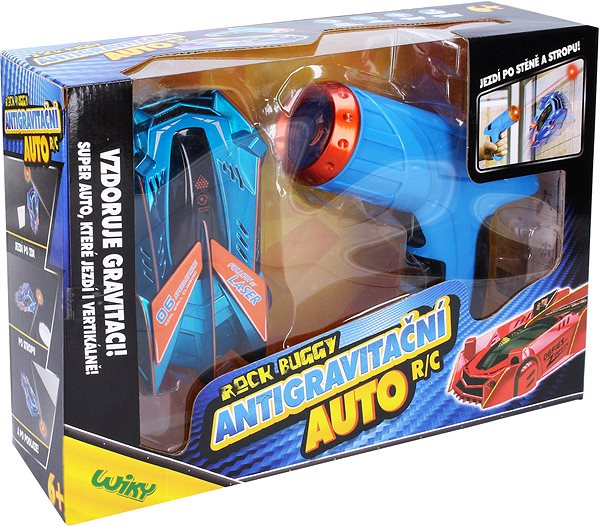 RC auto Rock Buggy Auto antigravitačné RC s laserom, 15 cm, modré Obal/škatuľka