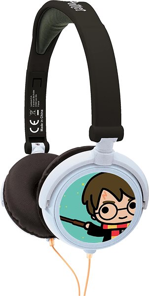Kopfhörer Lexibook Stereo faltbares kabelgebundenes Hörgerät mit sicherer Lautstärke für Kinder Seitlicher Anblick