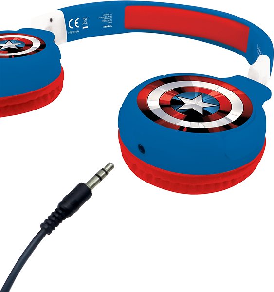 Kabellose Kopfhörer Lexibook Avengers 2in1 Bluetooth® Kopfhörer mit sicherer Lautstärke für Kinder Anschlussmöglichkeiten (Ports)
