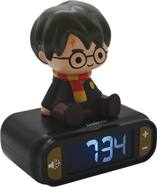 Alarm Clock Lexibook Harry Potter Digital Alarm Clock with 3D Night Light and Sound Effects Lateral view