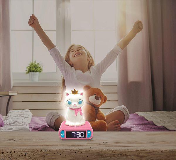 Alarm Clock Lexibook Alarm Clock with Night Light with 3D Cat Design and Sound Effects Lifestyle