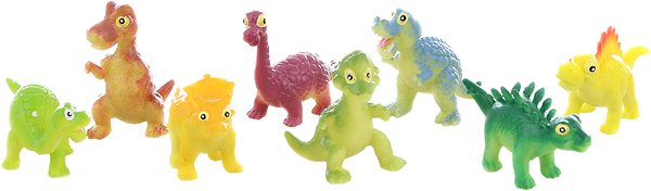 Figures Cheerful Dinosaurs in a Bag Package content