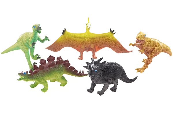 Figuren Dinosaurier 5 Stück im Beutel Packungsinhalt