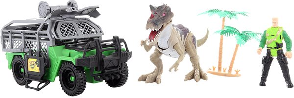 Figure Battery-operated Dinosaur Set Lateral view