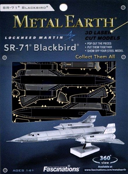 3D Puzzle Metal Earth 3D puzzle Lockheed SR-71 Blackbird ...