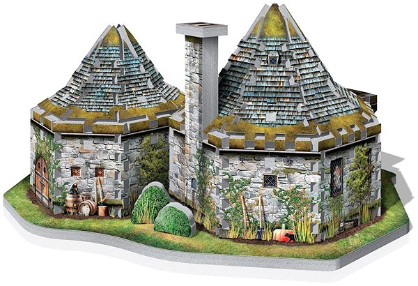 3D puzzle Wrebbit 3D puzzle Harry Potter: Hagridův domek 270 dílků Zadní strana