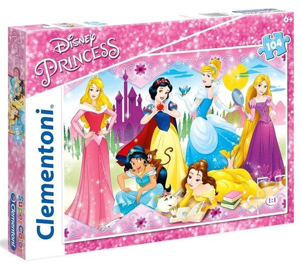 Puzzle Clementoni Puzzle Disney, princezné 104 dielikov ...