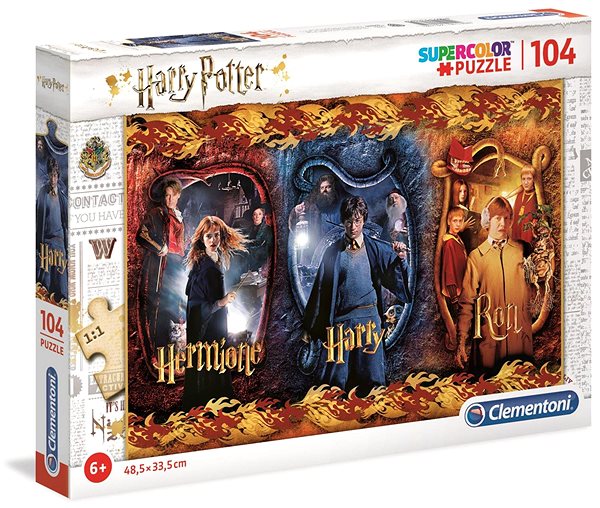 Puzzle Clementoni Puzzle Harry Potter: Harry, Ron a Hermiona 104 dielikov ...