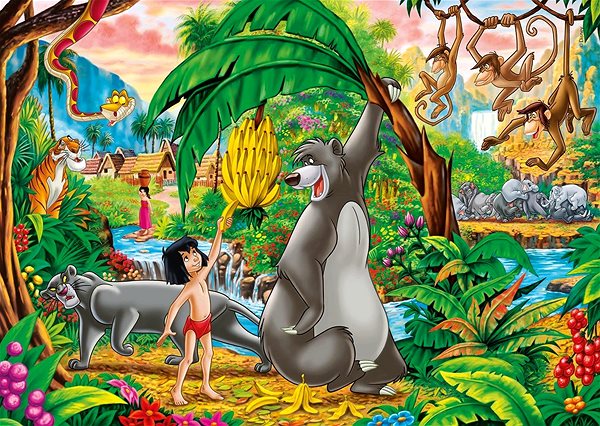 Puzzle Puzzle Peter Pan a Kniha džunglí 2x60 dílků ...