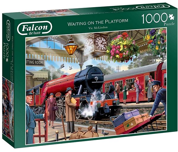 Puzzle Falcon Puzzle Čekání na peróně 1000 dílků ...